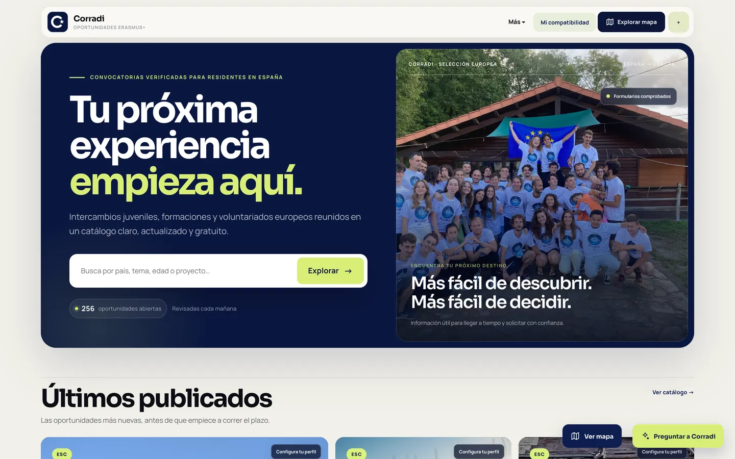 Corradi's catalogue of Erasmus+ opportunities